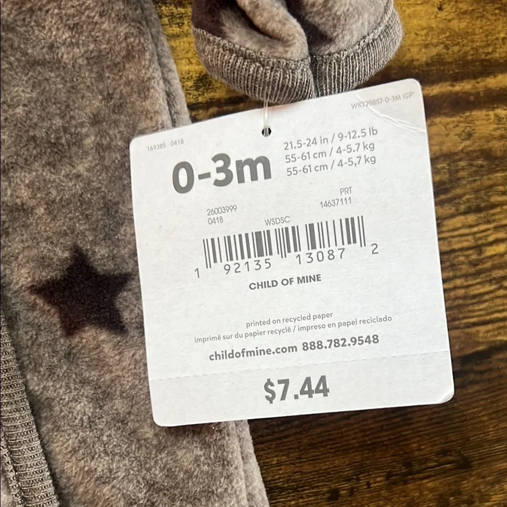 Set of 2 Child of Mine Baby Bodysuits